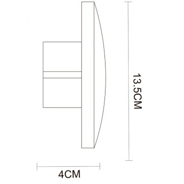Фасадный светильник Nimbo 6W 3000K белый A1506AP-1WG