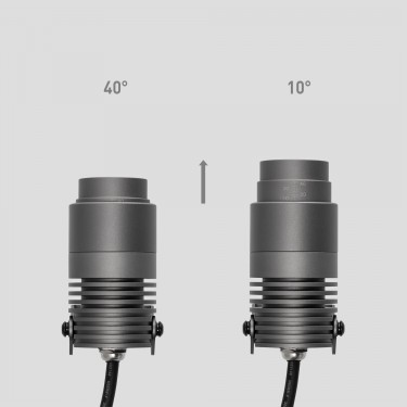 Уличный прожектор ALT-RAY-ZOOM-R52-8W Warm3000 (DG, 10-40 deg, 230V)