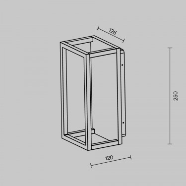 Настенный светильник Фрейм/Frame 3000К 12Вт O527WL-L12B3K Настенный светильник Фрейм/Frame 3000К 12Вт O527WL-L12B3K