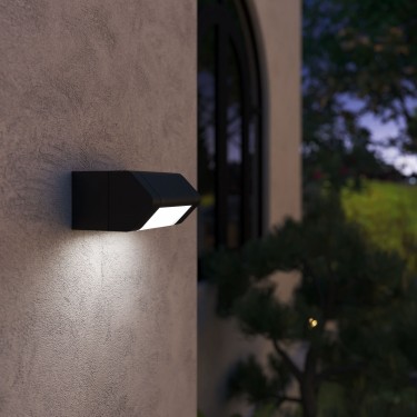 Уличный настенный светильник DORS D LED 4000К черный