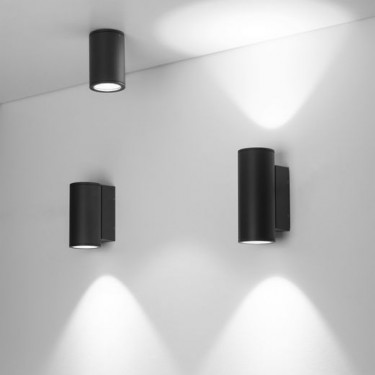 Уличный светильник LGD-FORMA-WALL-R90-12W Warm3000 (GR, 44 deg, 230V)