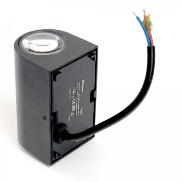 Фасадный светильник 2×5W 4000K черный Feron DH053 48476