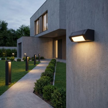 Уличный настенный светильник DORS D LED 3000K черный