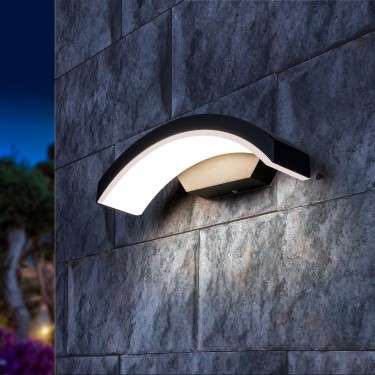 Уличный настенный светильник Asteria D 1671 Techno LED 13W 4200K черный