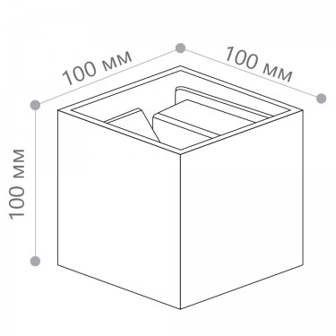 Фасадный светильник 2×3W 3000K белый Feron DH012 48097