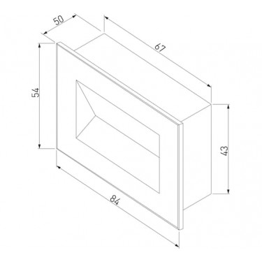 Светильник для подсветки лестниц Step 7 MRL LED 1109 4000К белый