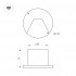 Светильник для ступеней LT-TIE-R120-3W Warm3000 (WH, 75x30 deg, 230V)
