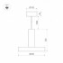 Подвесной светильник SP-ERIC-R250-8W Warm3000 (BK, 120 deg, 230V)