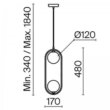 Подвесной светильник Круг/Ring 2хG9 MOD013PL-02BS Подвесной светильник Круг/Ring 2хG9 MOD013PL-02BS
