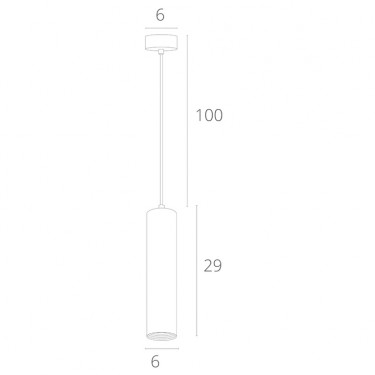 Подвесной светильник Lira 10W 4000K белый A5600SP-1WH