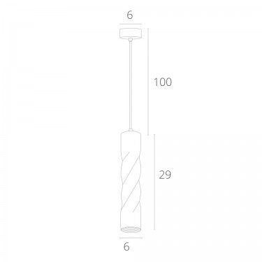 Подвесной светильник Cassio 10W 4000K белый A5400SP-1WH