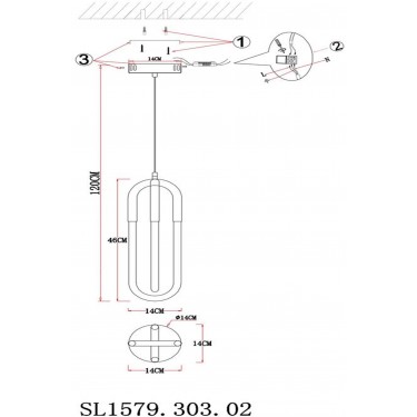Подвесной светильник Mofisto 28W 3000K SL1579.303.02
