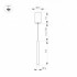 Светильник SP-UMBRA-HANG-V-L600-10W Warm3000 (WH, 120 deg, 230V)