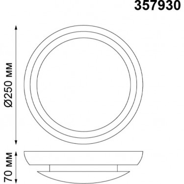 Потолочный светильник 4W 3000K Cail 357930 Потолочный светильник 4W 3000K Cail 357930