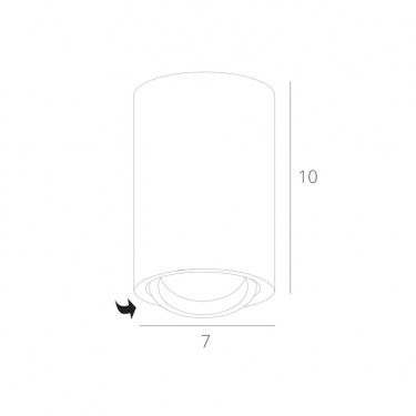 Потолочный светильник Sentry GU10 белый A1560PL-1WH