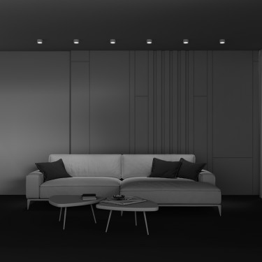 Гипсовый светильник Коник гипс/Conik gyps GX53 C001CL-GX53-W
