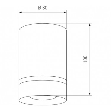 Накладной светильник Topper DLR021 9W 4200K черный матовый
