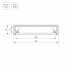 Профиль для лент 2020x43x9мм ALM-FLAT-S-2020 ANOD