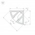 Профиль угловой чёрный SL-KANT-H11-2000 ANOD BLACK