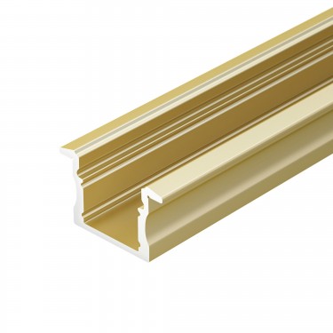 Встраиваемый профиль для лент золотой ARH-LINE-2315-F-2000 ANOD GOLD