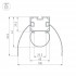 Профиль для лент 2000x154x61мм ARH-POWER-W154-COMFORT-2000 ANOD