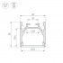 Профиль для лент 2000x25x25мм LINE-2525-2000 ANOD