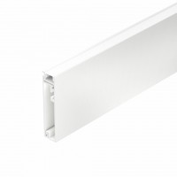 Профиль-плинтус с кабель-каналом белый PLINTUS-H55-2000 WHITE