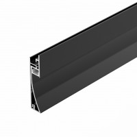 Профиль-плинтус с накладным фланцем черный PLINTUS-H58-F-2000 BLACK