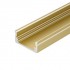 Профиль для лент золотой 2000x17x8мм LINE-1708-2000 ANOD GOLD