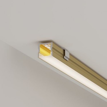 Профиль для лент золотой ARH-LINE-1715-2000 ANOD GOLD