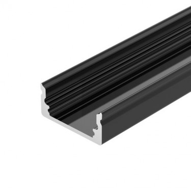 Профиль для лент черный 2000x17x14.5мм LINE-1708-2000 ANOD BLACK