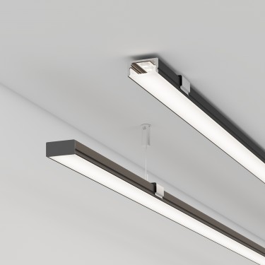 Профиль для лент черный 2000x17x14.5мм LINE-1708-2000 ANOD BLACK