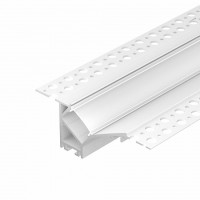 Профиль со скрытым фланцем под отделку FANTOM-W45-BEVEL-2000 WHITE