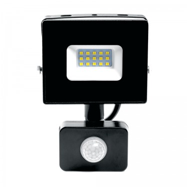 Прожектор с датчиком 20W 6500К черный Feron LL-906 29556