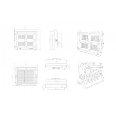 Прожектор регулируемый Avior 10W 3000/4500/8500K A8100AL-1BK