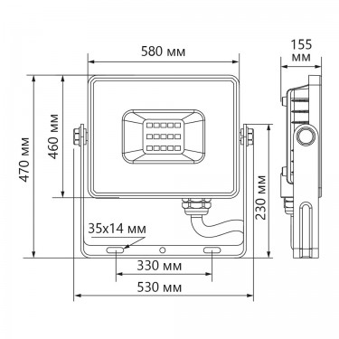 Светодиодный прожектор 400W 6400K Feron LL-927 41156