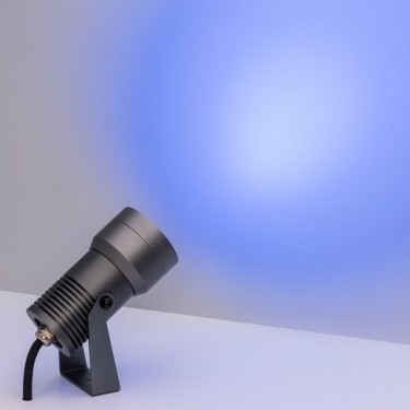 Уличный прожектор KT-RAY-COLOR-R61-12W RGB-Warm3000 (DG, 36 deg, 12V)