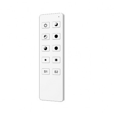 Кнопочный радиопульт SMART-801-22-1G-2SC-DIM White (3V, 2.4G)