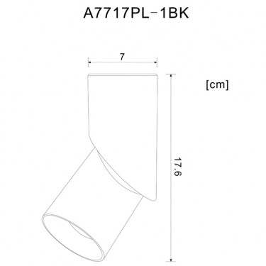 Светодиодный спот Meisu 15W 3000K черный A7717PL-1BK
