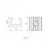 Держатель AURORA-1608-CLIP CLEAR