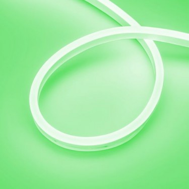 Гибкий неон зеленый AURORA-PS-A120-16x8mm 24V Green (10 W/m, IP65, 2835, 5m)