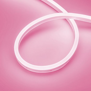 Гибкий неон розовый AURORA-PS-A120-16x8mm 24V Pink (10 W/m, IP65, 2835, 5m)