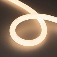 Гибкий неон MOONLIGHT-TOP-A336-D25mm 48V Warm3000 360deg (12.5 W/m, IP65, 2835, 20m, wire x1)