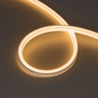 Гибкий неон MOONLIGHT-TOP-U-A156-13x12mm 24V Warm2700 (11 W/m, IP67, 5m, wire x2)