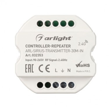 Контроллер-усилитель ARL-SIRIUS-TRANSMITTER-30M-IN (230V, 2.4G) Контроллер-усилитель ARL-SIRIUS-TRANSMITTER-30M-IN (230V, 2.4G)