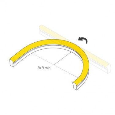 Гибкий неон WAVE-SIDE-A120-12x25mm 230V Warm3000 (12 W/m, IP67, 50m, wire x2)