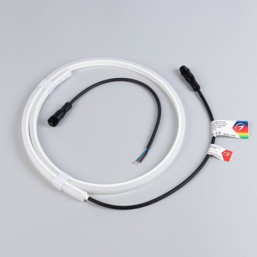 Гибкий неон WAVE-TOP-PU-H120-10x10mm 24V RGB (10 W/m, IP68, 1m, wire x1)
