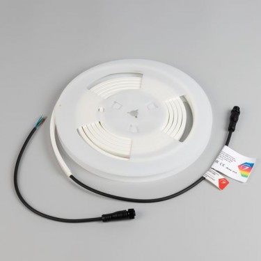 Гибкий неон WAVE-SIDE-PU-H120-06x12mm 24V RGB (8 W/m, IP68, 3m, wire x1)
