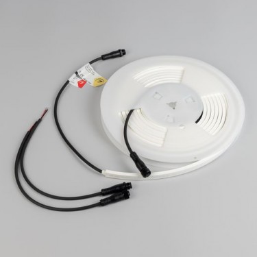 Гибкий неон WAVE-SIDE-PU-A120-06x12mm 24V Warm2700 (8 W/m, IP68, 5m, wire x2)