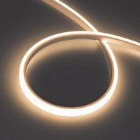 Гибкий неон WAVE-TOP-PU-A144-10x10mm 24V Warm3500 (5 W/m, IP68, 5m, wire x2)